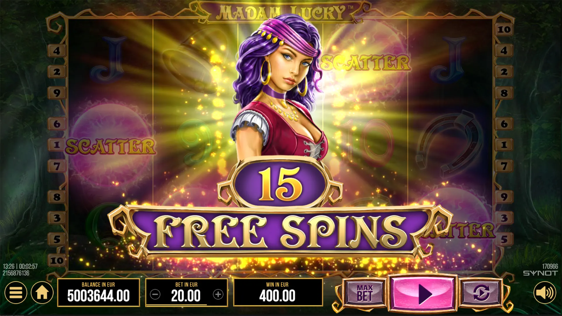 madam lucky Free Spins