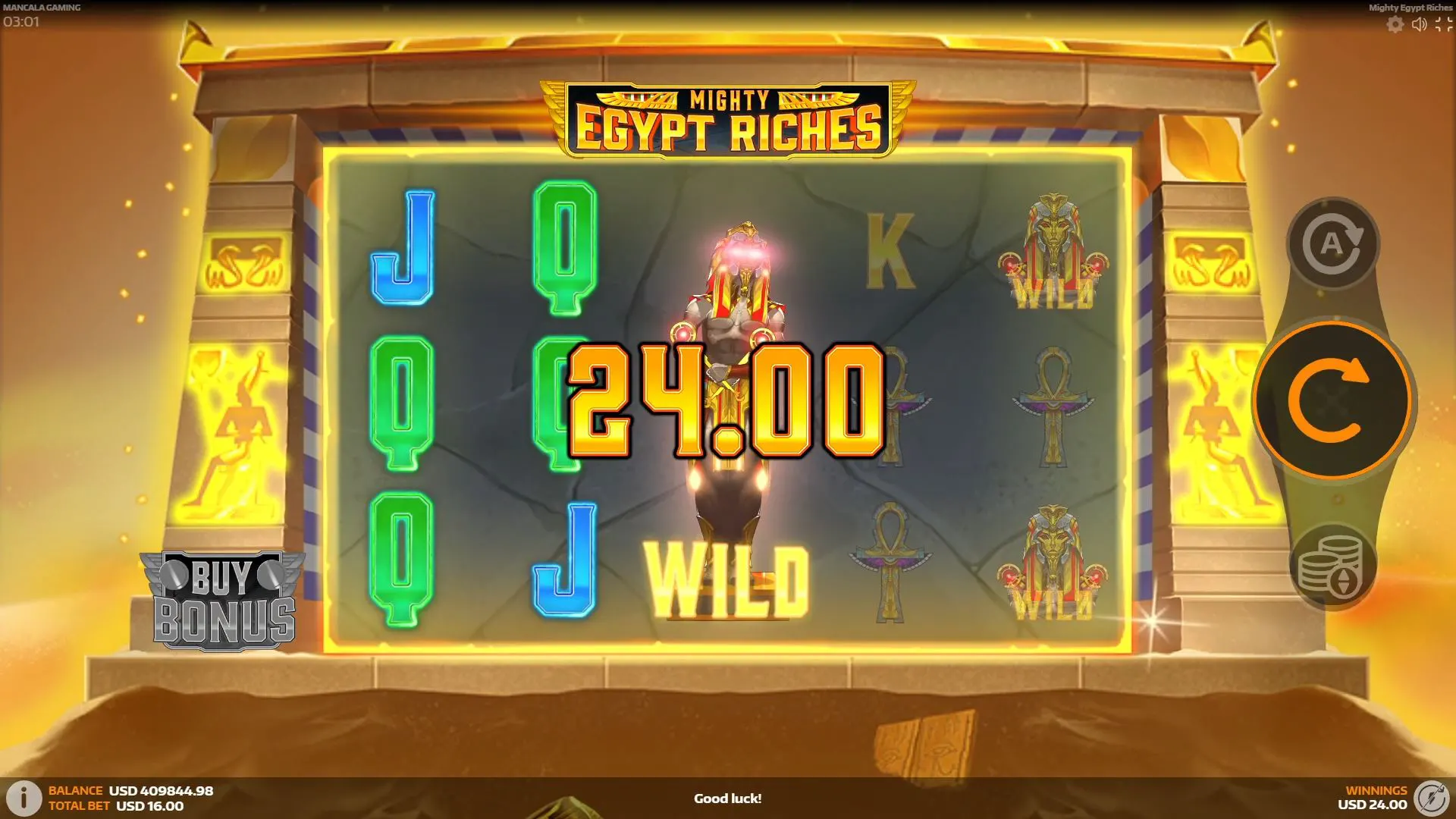 Mighty Egypt Riches Wild