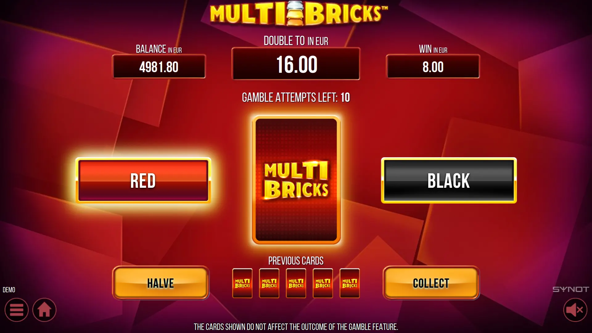 Multi Bricks Gamble Feature